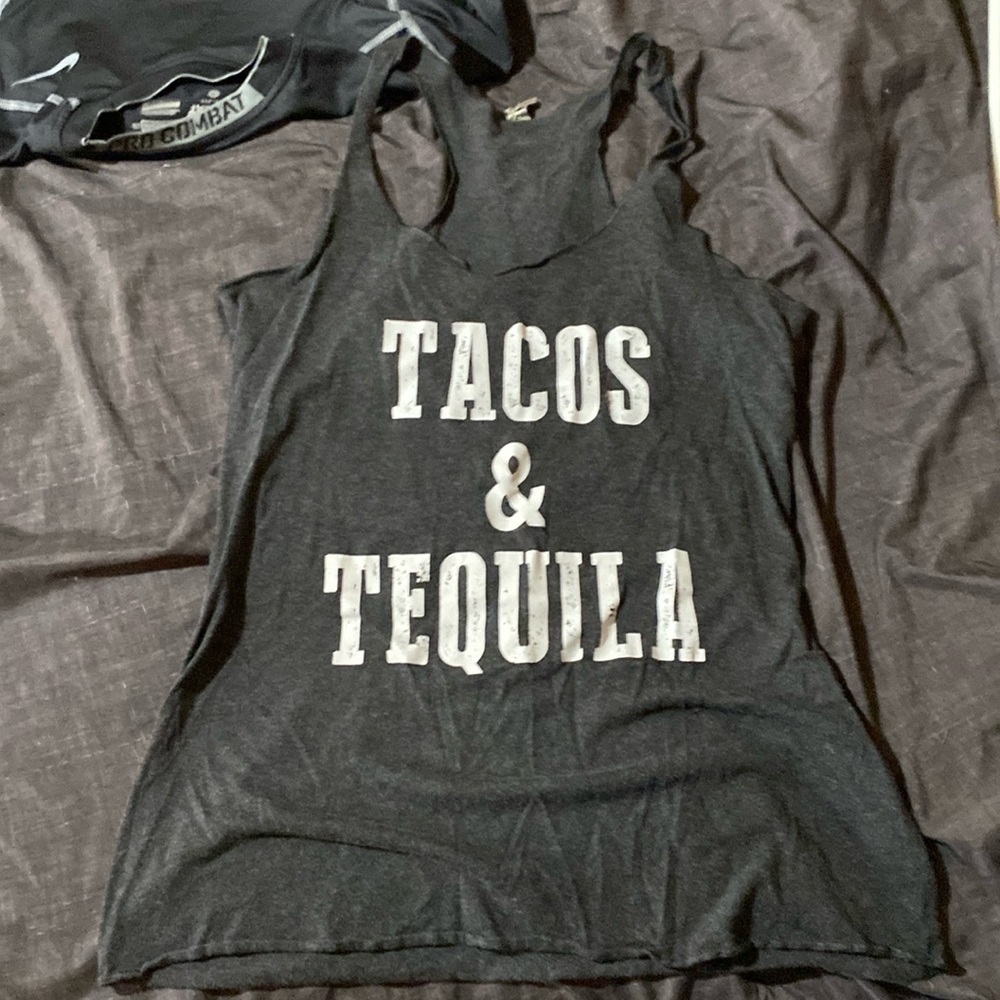 Tacos and tequila sleeveless t.